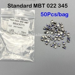 Standard MBT 022 Slot Hooks 345 Orthodontic Brackets Braces 50pc/bag Metal Bulk