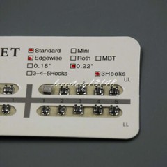 10/20/50 Packs Dental Orthodontic Separable Bracket Standard 018/022 Slot Hooks