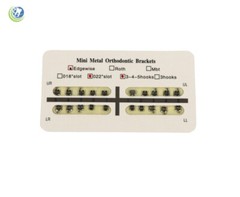 5 Packs Dental Orthodontics Mini Edgewise Brackets Braces Slot 0.022 Hooks 345