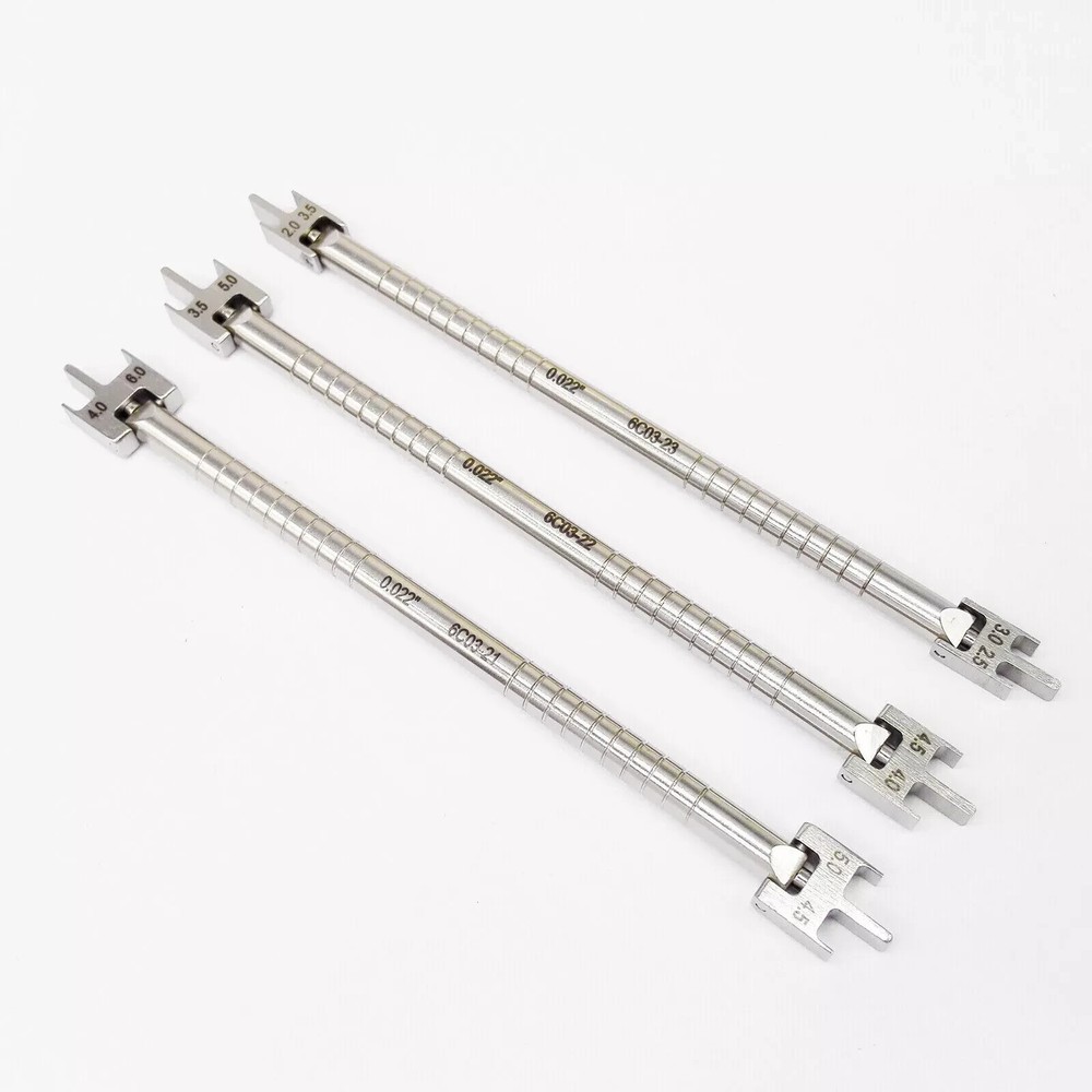 3Pcs Dental Ortho Placement Positioner Bracket Gauge Locator S/M/L Movable Head