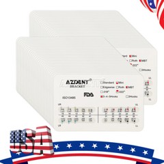 US AZDENT Dental Orthodontic Metal Brackets Braces Mini MBT.022 Hooks 3-4-5