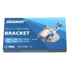 SANDENT Dental Self-Ligating Brackets Orthodontic Braces Roth.022 Hook345 FDA