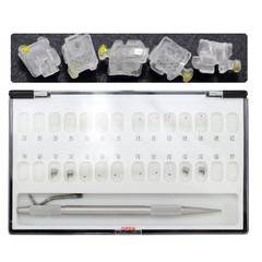Orthodontic Self Ligating Braces Damon Clear Ceramic Brackets MBT 022 345 Hooks