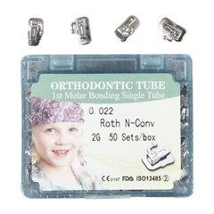 Dentist Orthodontic Buccal Tube 1st Molar Bond Sgl 022 Roth/MBT Monoblock az
