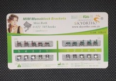 100 Sets Dental Orthodontic Metal Brackets Braces Mini Roth/MBT 022 345 Hooks