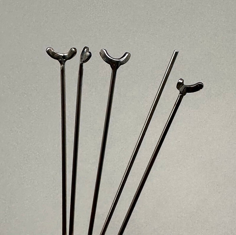 10Pcs Dental Ball Retainer J Clasp Oblique Clasps Bars Ball/Y-Type Scheu Style