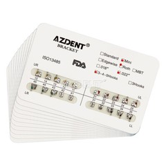 Dental Orthodontic Brackets Braces Mini Roth MBT/Roth Slot 0.022 3/3-4-5 Hook US