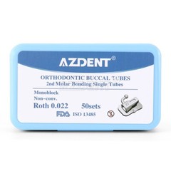 50Sets AZDENT Dental Orthodontic Buccal Tubes 1st 2nd Roth /MBT 0.022 Bondable