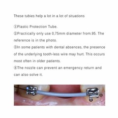 5 Roll Dental Orthodontic Archwire Sleeve Elastic Protective Tube 5 Meters Clear