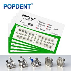 10packs Dental Orthodontic Metal Brackets Mini MBT/ROTH 022/018 345H Monoblock