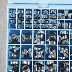 85Kit Dental Orthodontic Bands Buccal Tube Molar Stainless steel Double 022 Roth