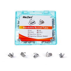 Dental Orthodontic Buccal Tubes 1st 2nd Molar Roth/MBT 022 018 Bondable Non-Conv
