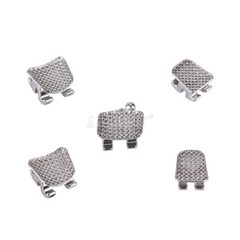 10X Dental Orthodontic Brackets Brace Metal Mini/Standard MBT/Roth 022 Hook 345