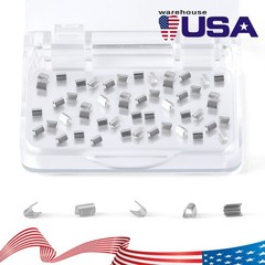 50Pcs Dental Orthodontic Crimpable Stops Universal Stainless Steel Split/Mini