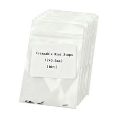Dental Ortho Crimpable Mini Stops 0.8/0.5mm Crimpable Hooks Round Wires 10pcs/pc