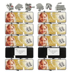 10 Set Orthodontic Brackets MIM Dental Braces 1st Molar Tube Roth 022 3 4 5 6-6