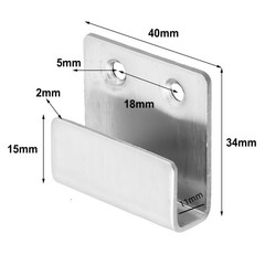 U Shape Corner Brackets made of Silver Stainless Steel Easy to Install and Use