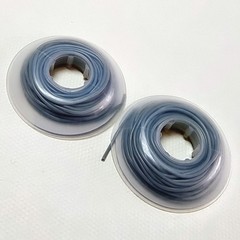 2x Orthodontic Archwire Sleeve Elastic Protective Tube Dental Wires Bracket Gray
