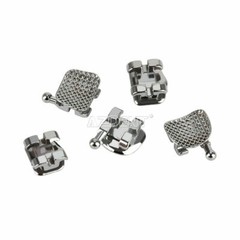 50 X Dental Orthodontic Brackets Standard Edgewise Slot.018 Hooks 3-4-5 Metal