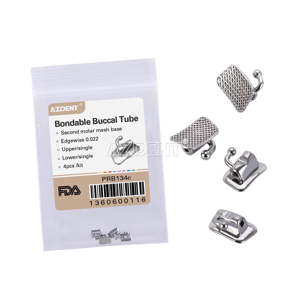 Dental Orthodontic Buccal Tubes 2nd Molar Edgewise.022 Bondable Non-Conv AZDENT