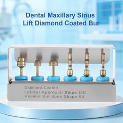 Dental Maxillary Sinus Lift Drills 6Pcs/Kit Lateral Approach Stoppers Elevation