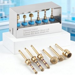 Dental Maxillary Sinus Lift Drills 6Pcs/Kit Lateral Approach Stoppers Elevation