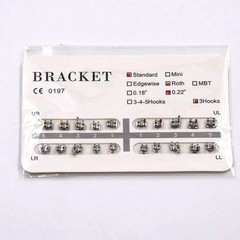 25Models Orthodontic Dental Mini/Standard Metal Bracket Braces Roth/MBT/Edgewise