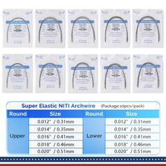 10Packs Dental Orthodontic Niti Round Arch Wires/Buccal Tubes/Brackets Roth MBT