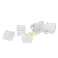 Dental Orthodontic Brackets Ceramic Teeth Clear Braces Slot. Roth/MBT with Hooks