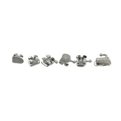 Orthodontic Mini Roth Brackets Dental Metal MIM MBT Braces 022 345HK Hooks 6-6