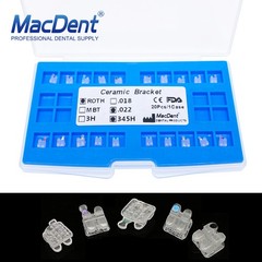Elegan Dental Orthodontic Ceramic Brackets Clear Sapphire Aesthetic Roth MBT 022