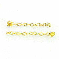 Dental Traction Chain Button Gold Plated Mesh Base Bondable Round/Rectangle