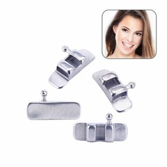 Dental Orthodontic Lingual Sheath Button Left/Right/No Hook Stainless Steel