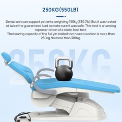 FDA Dental Unit Chair All-in-One Tray Computer Controll DC Motor+Stool TJ2688-F6