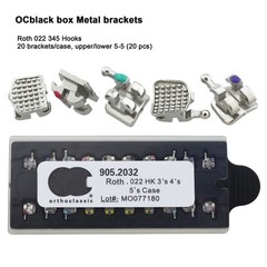 10 Kits MIM MINI Orthodontic Brackets Dental Metal Brace Roth 022 018 345 Hooks