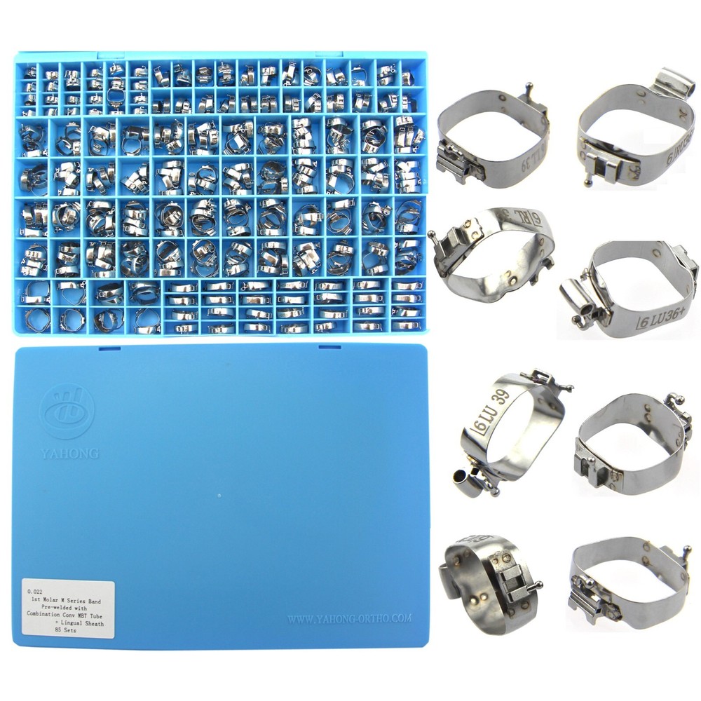 3M Type 85Sets Dental Orthodontic Molar Band Double Lingual Sheath MBT 022 Conv