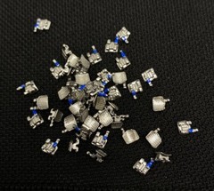 100 Pcs Dental Orthodontic Metal Brackets Mini Roth 022 345 Hooks Braces