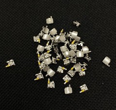 100 Pcs Dental Orthodontic Metal Brackets Mini Roth 022 345 Hooks Braces In Bulk