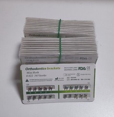 20Pack Dental Orthodontic Metal Braces Bracket Mini Roth 022 345hooks Mesh Base