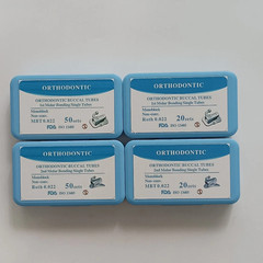 Dental Orthodontic Buccal Tubes 1st 2nd Roth Molar Bonding Single Tubes Non-con