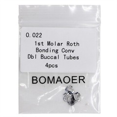 Dental Orthodontic Buccal Tube for 1st Molar Roth 0.022 Bonding 4pcs/pack