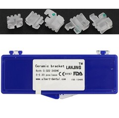 Dental Orthodontic Clear Ceramic Bracket Aesthetic Brace Roth MBT 0.022 345w/h