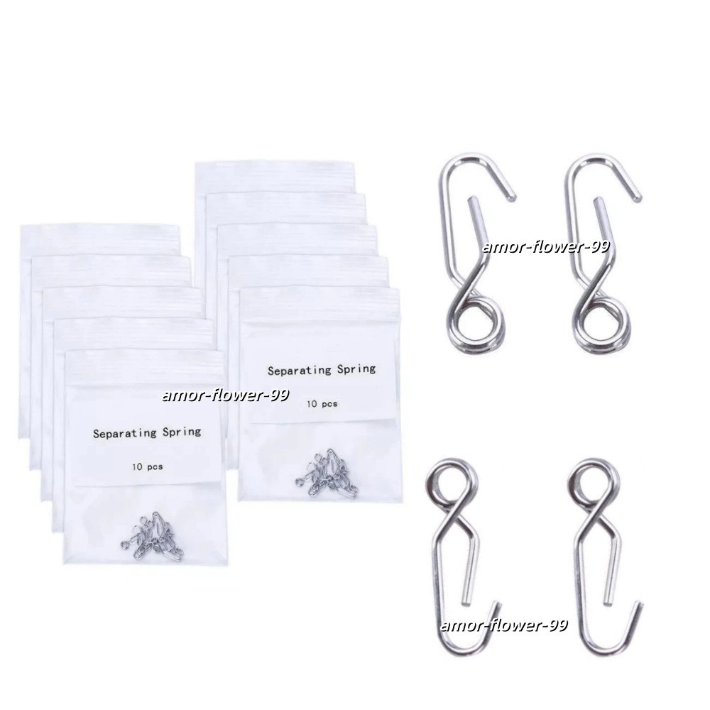10 Pcs Dental Orthodontic Self-Locking Separating Springs0.5mm Separating Teeth
