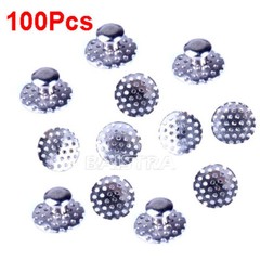 100pcs Dental Orthodontic Bondable Hole Lingual Button Mesh Base of TOMY Type