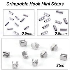 Dental Orthodontic Crimpable Hooks Stopper Metal Mini Short Long Stop Type