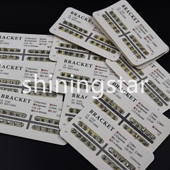 10Bag Dental Ortho Brackets Brace Mini/Standard Roth/MBT/Edgewise 3/345/No Hooks