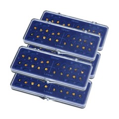 Dental Orthodontic Metal Brackets Braces 24K Gold Plated Roth.022 3 4 5Hook Mini