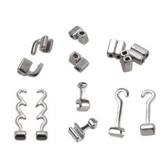10 Pcs/Pack Dental Ortho Crimpable Hooks Sliding/Spiral Cross/Double Tube Stops