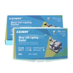 5X Brackets de Autoligado Ortodoncia Dental MBT 0.022 Ganchos 345 monobloque