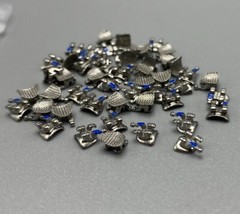 50pcs Dental Orthodontic Brackets metal Braces Standard MBT Slot 022 345 hooks
